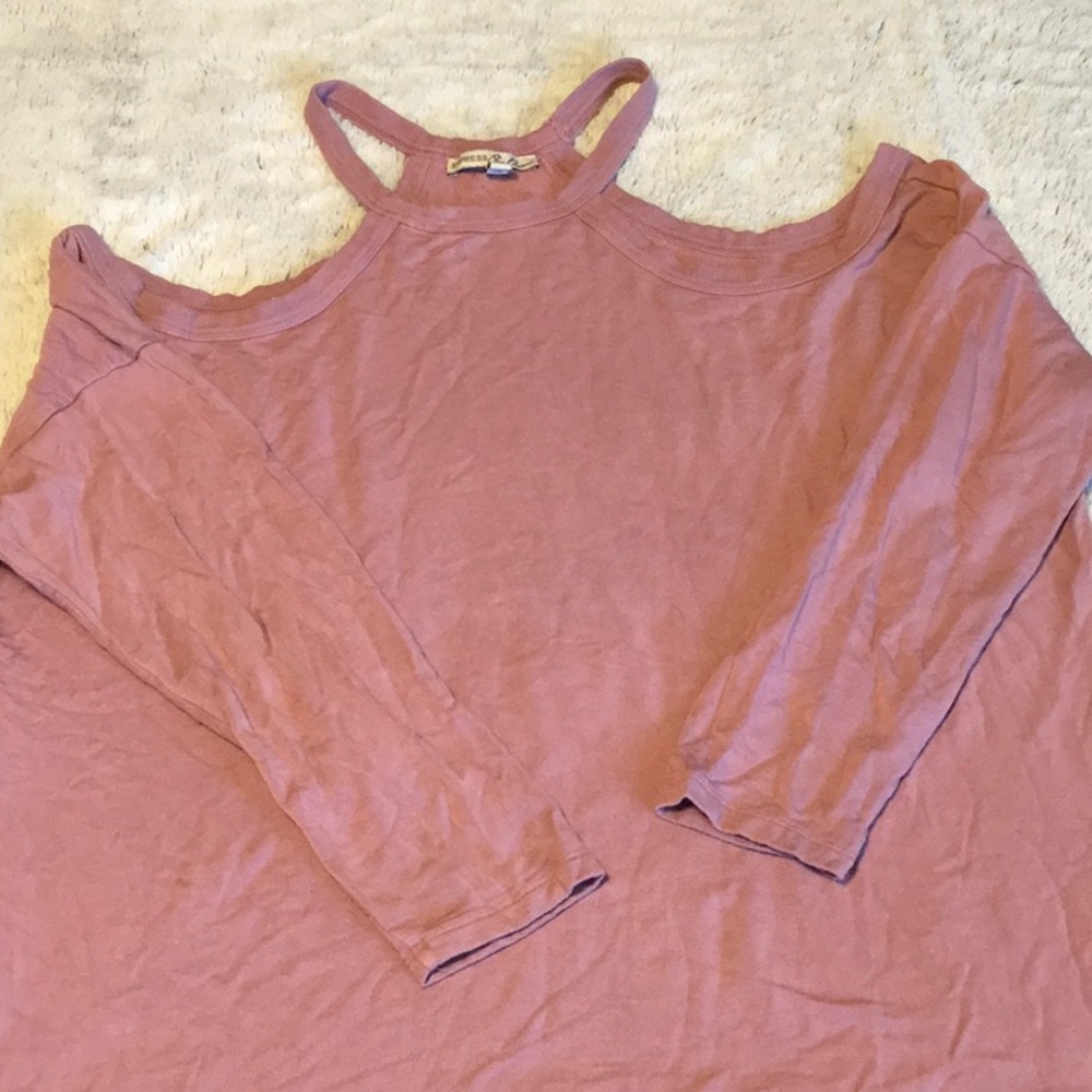 Express One Eleven Cold Shoulder Top